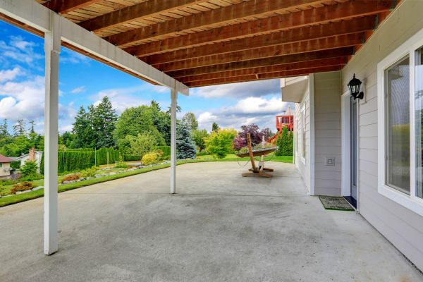 Backyard Concrete Installation in Port Orchard
