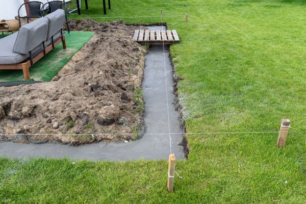 Cement Footer Installation in Port Orchard
