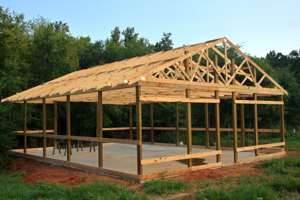 Barn Pad Installation in Port Orchard